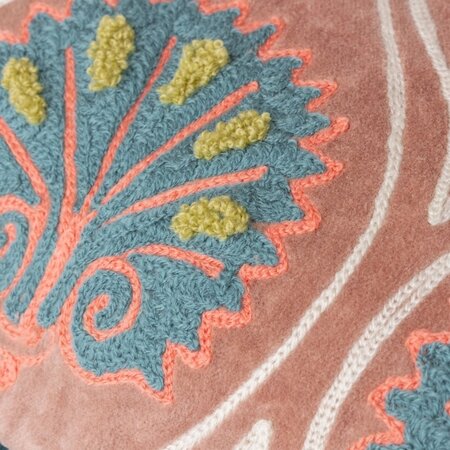 Decorative cushion – Casa Cushion – Pink/French Blue – 30x60 cm 