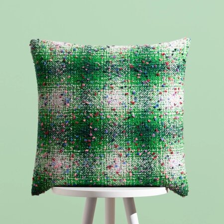 Cushion cover – Connie Check – Green/Purple – 45x45 cm 