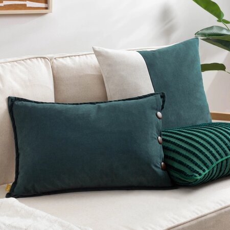 Decorative cushion – Giyla – Blue-green – 35x50 cm 