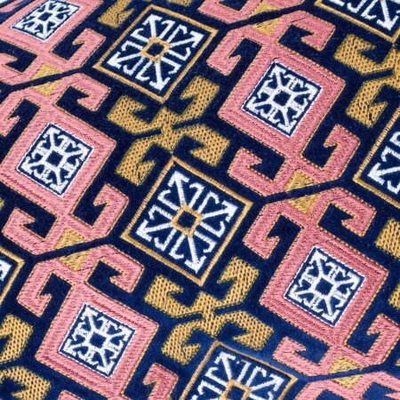 Decorative cushion – Laurel – Pink/Blue – 30x60 cm 