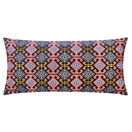 Decorative cushion – Laurel – Pink/Blue – 30x60 cm 