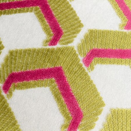 Cushion cover – Ledbury – Lime/Pink – 45x45 cm