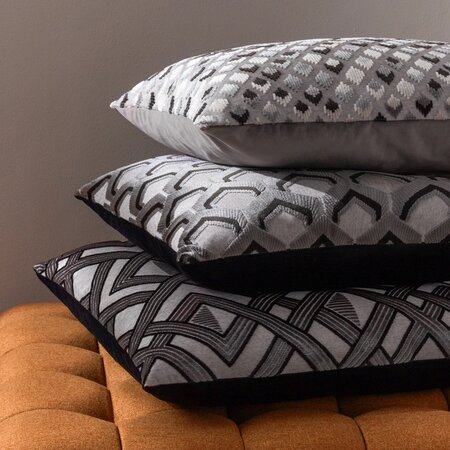  Cushion cover – Lexington – Gray/black – 40x60 cm