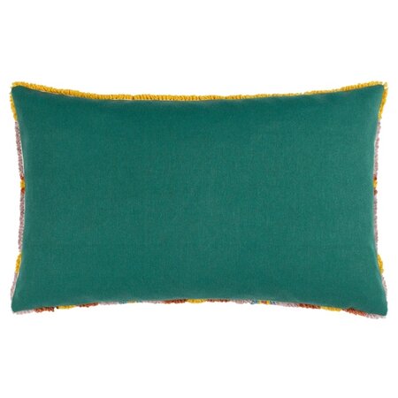 Decorative cushion – Sweet knitted – Yellow/Pink – 30x50 cm