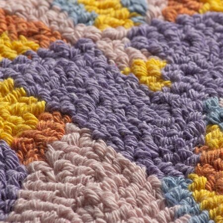 Decorative cushion – Sweet knitted – Yellow/Pink – 30x50 cm