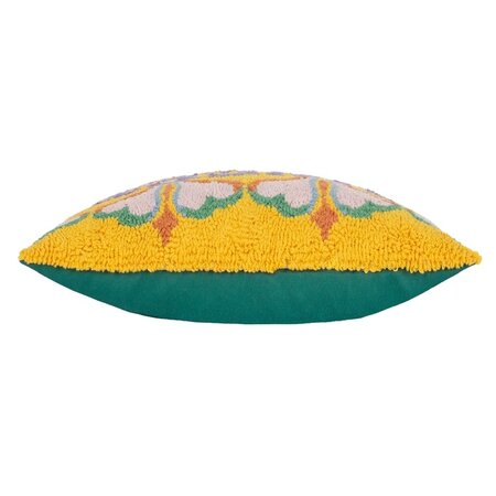 Decorative cushion – Sweet knitted – Yellow/Pink – 30x50 cm