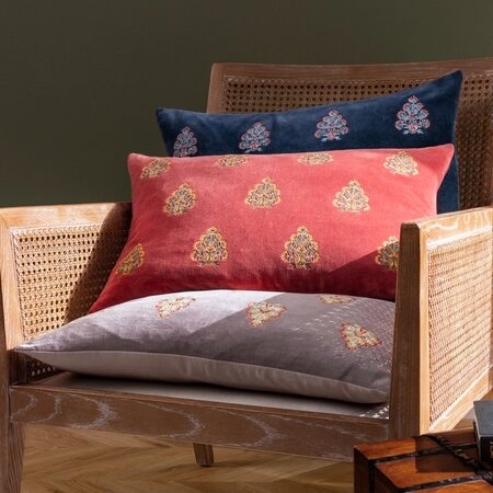 Decorative cushion cover – Rennes – Navy blue – 40x60 cm