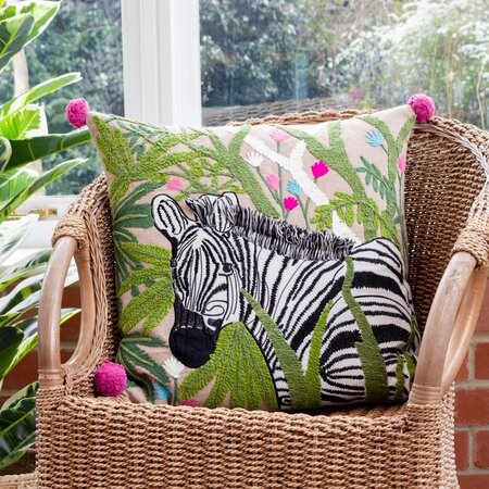 Cushion cover – Zebra – Fern – 50x50 cm
