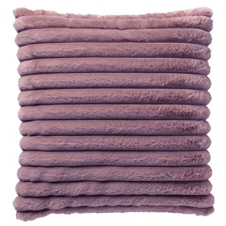 Hazel – Cushion 50x50 cm – Striped Faux Fur 