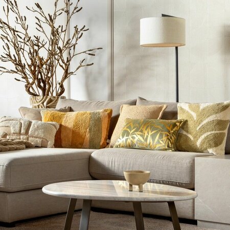Juna – Cushion 45x45 cm – Leaf Design & Sustainable 
