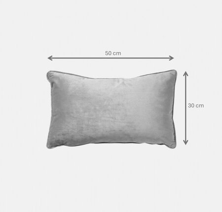 FINN – Cushion 30x50 cm – Velvet lumbar cushion – Charcoal Gray 🖤✨