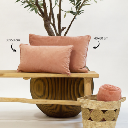FINN – Cushion 40x60 cm – Velvet – Muted Clay
