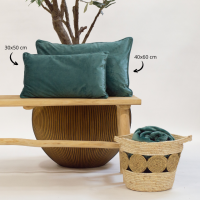 FINN – Cushion 40x60 cm – Velvet – Sagebrush Green 