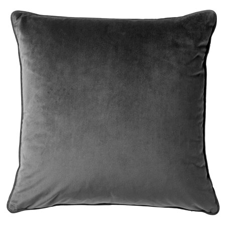 FINN – Cushion 45x45 cm – Velvet – Charcoal Gray - antraciet