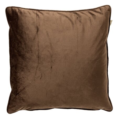 FINN – Cushion 45x45 cm – Velvet – Chocolate Martini - dark brown