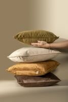 FINN – Cushion 45x45 cm – Velvet – Chocolate Martini - dark brown
