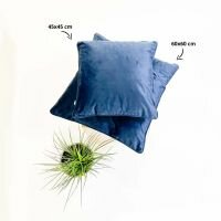 FINN – Cushion 45x45 cm – Velvet – Insignia Blue 💙✨