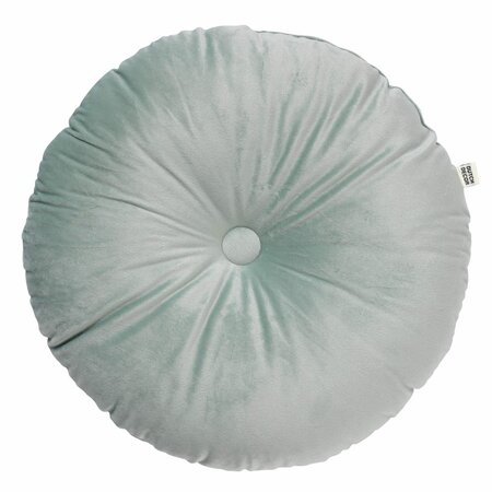 Olly – Ø40 cm – Round velvet cushion – Jadeite 