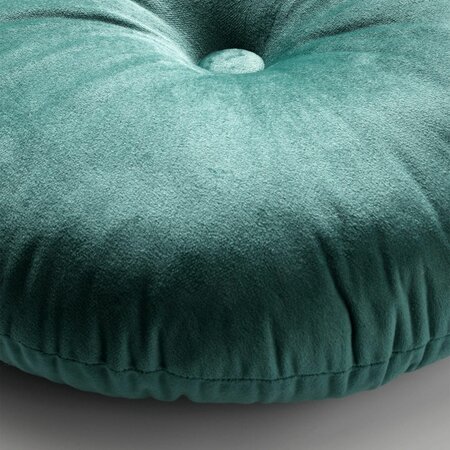 Olly – Ø40 cm – Round velvet cushion – Sagebrush Green 